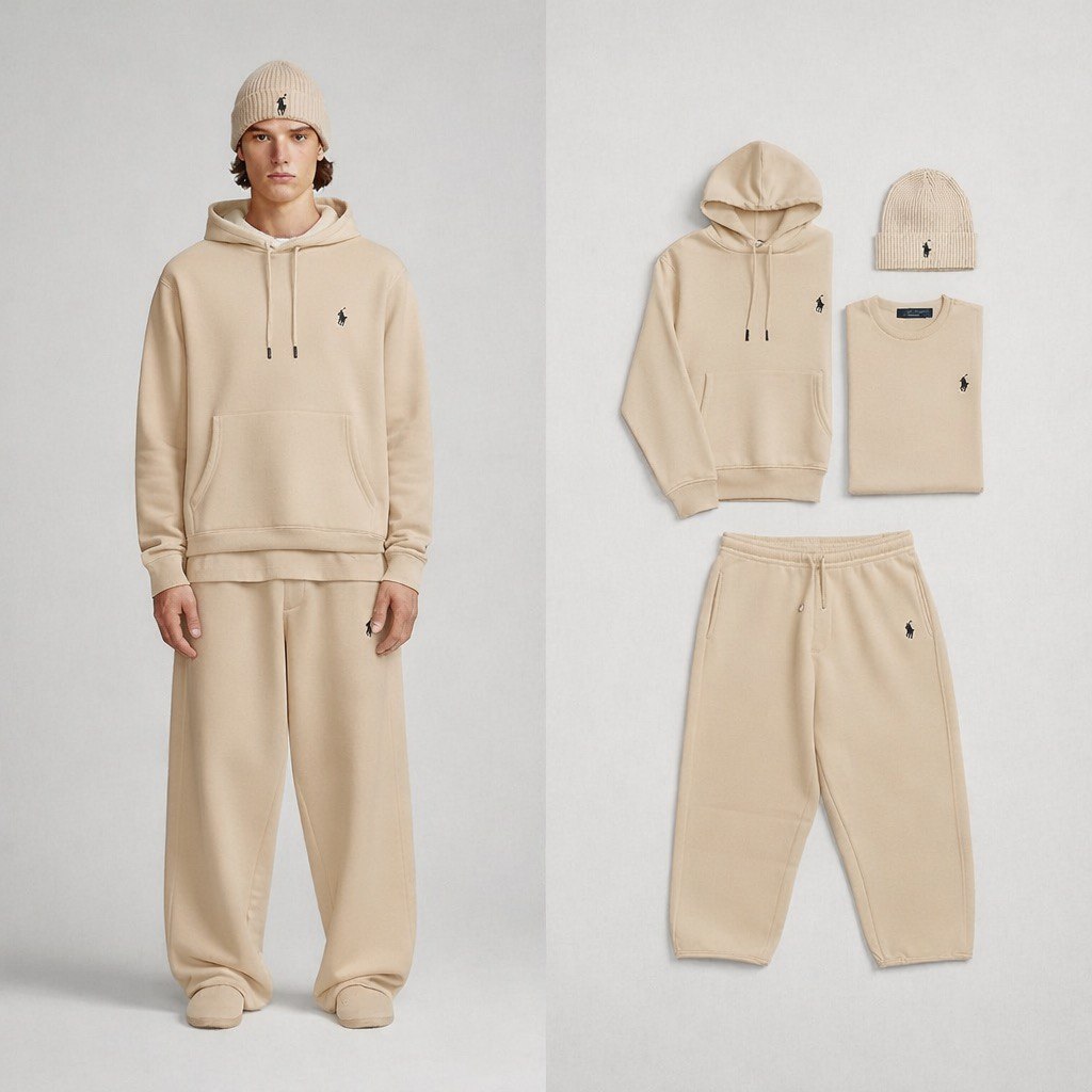 RL™ – Essentials Baggy Coordinated Set (Hoodie, Joggers, Beanie, T-Shirt)