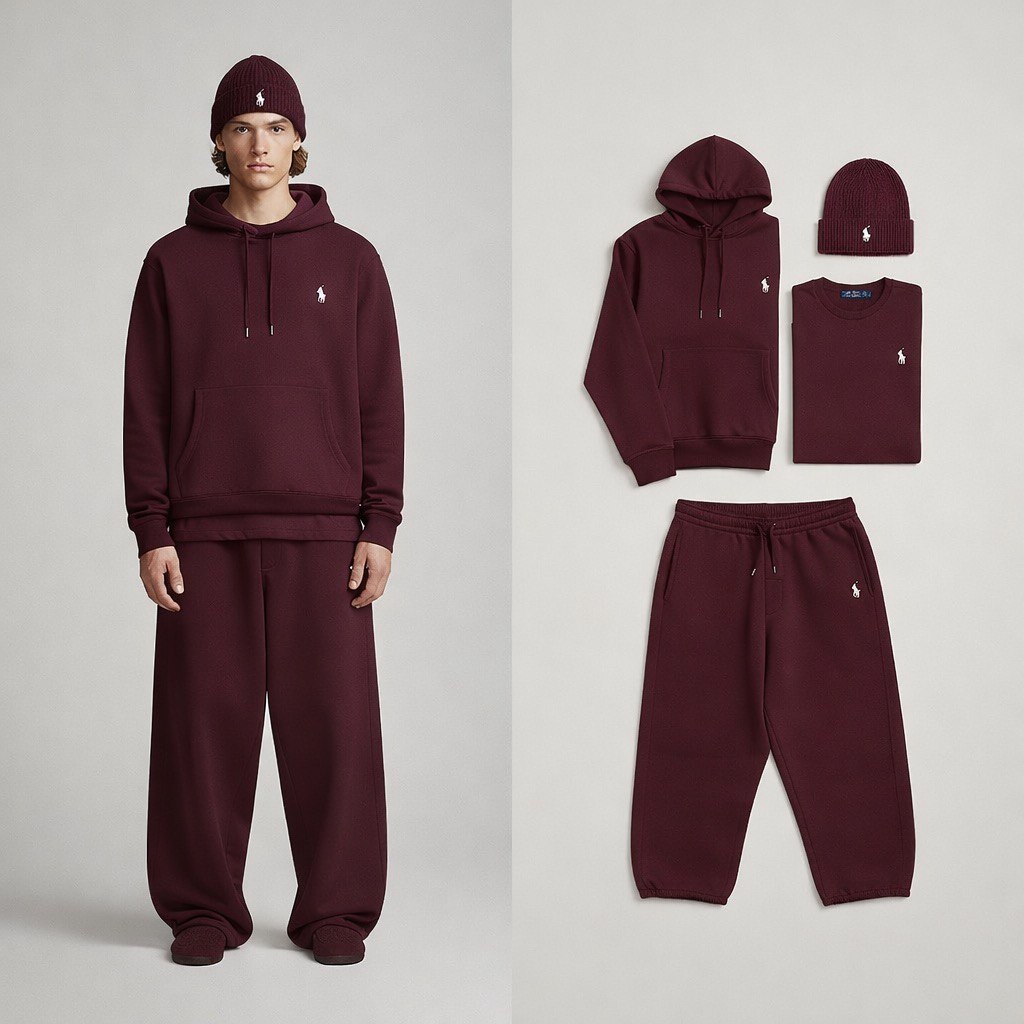 RL™ – Essentials Baggy Coordinated Set (Hoodie, Joggers, Beanie, T-Shirt)