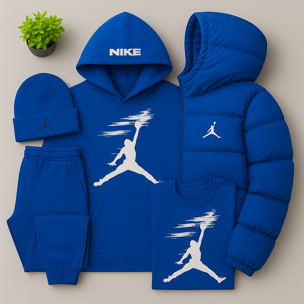 JRD Essential – Winter Set with Hoodie, Pants and Quilted Puffer Jacket