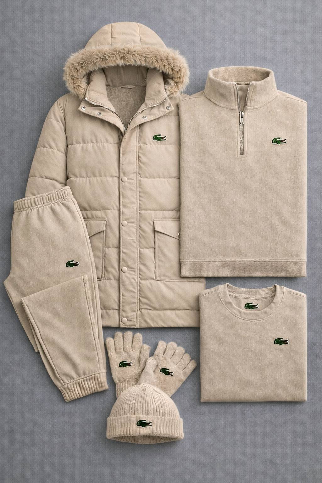 Winter Essential 5-Piece Set – Puffer Jacket & Fleece Collection