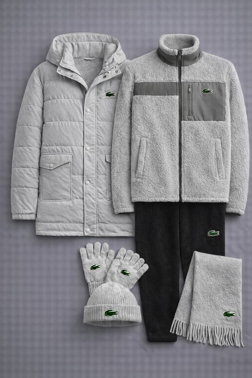Winter Premium LC™ Set 2026 – Puffer Jacket, Fleece Zip Hoodie, Fleece Joggers, + Beanie, Scarf & Gloves