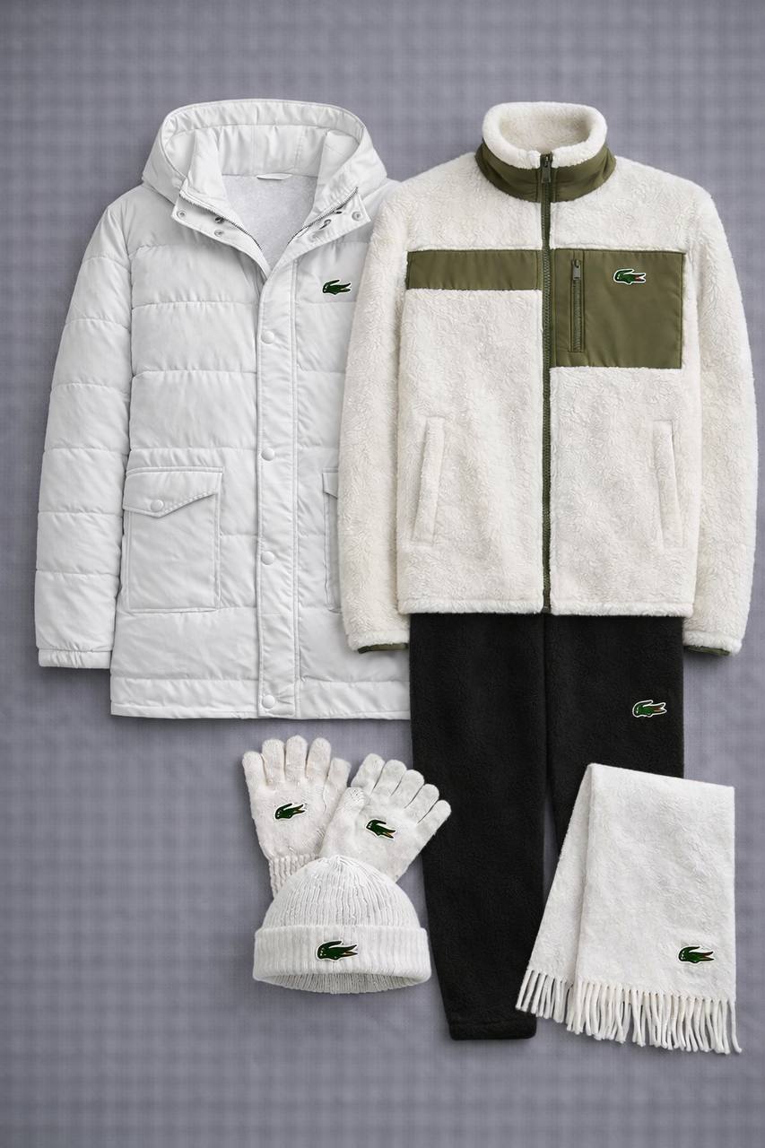 Winter Premium LC™ Set 2026 – Puffer Jacket, Fleece Zip Hoodie, Fleece Joggers, + Beanie, Scarf & Gloves