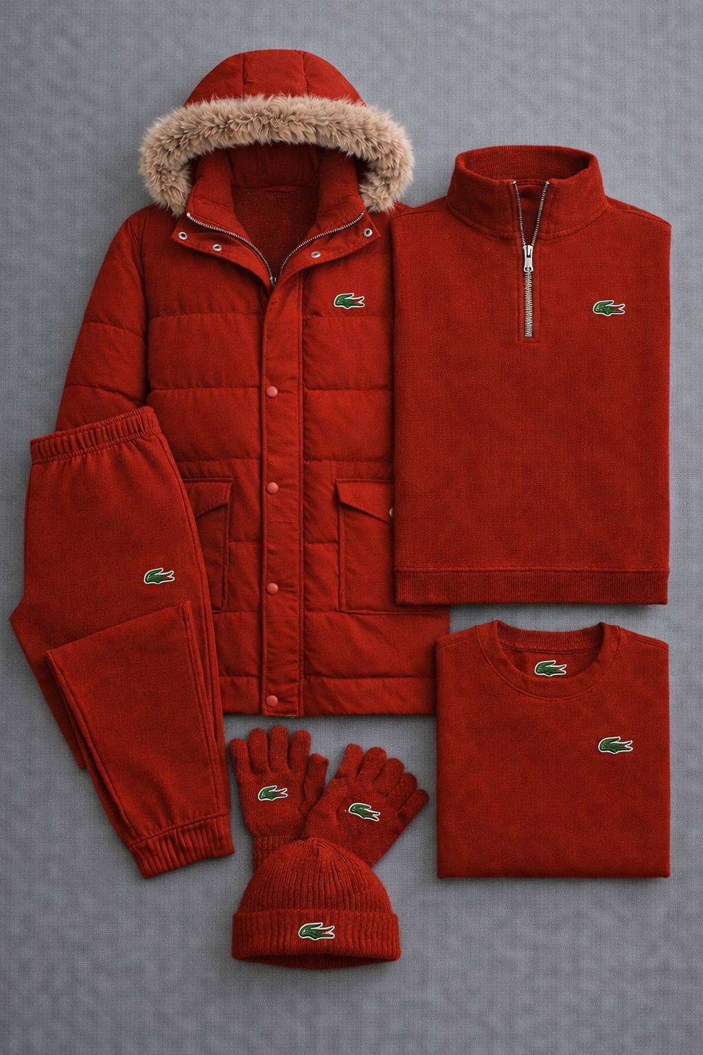 Winter Essential 5-Piece Set – Puffer Jacket & Fleece Collection