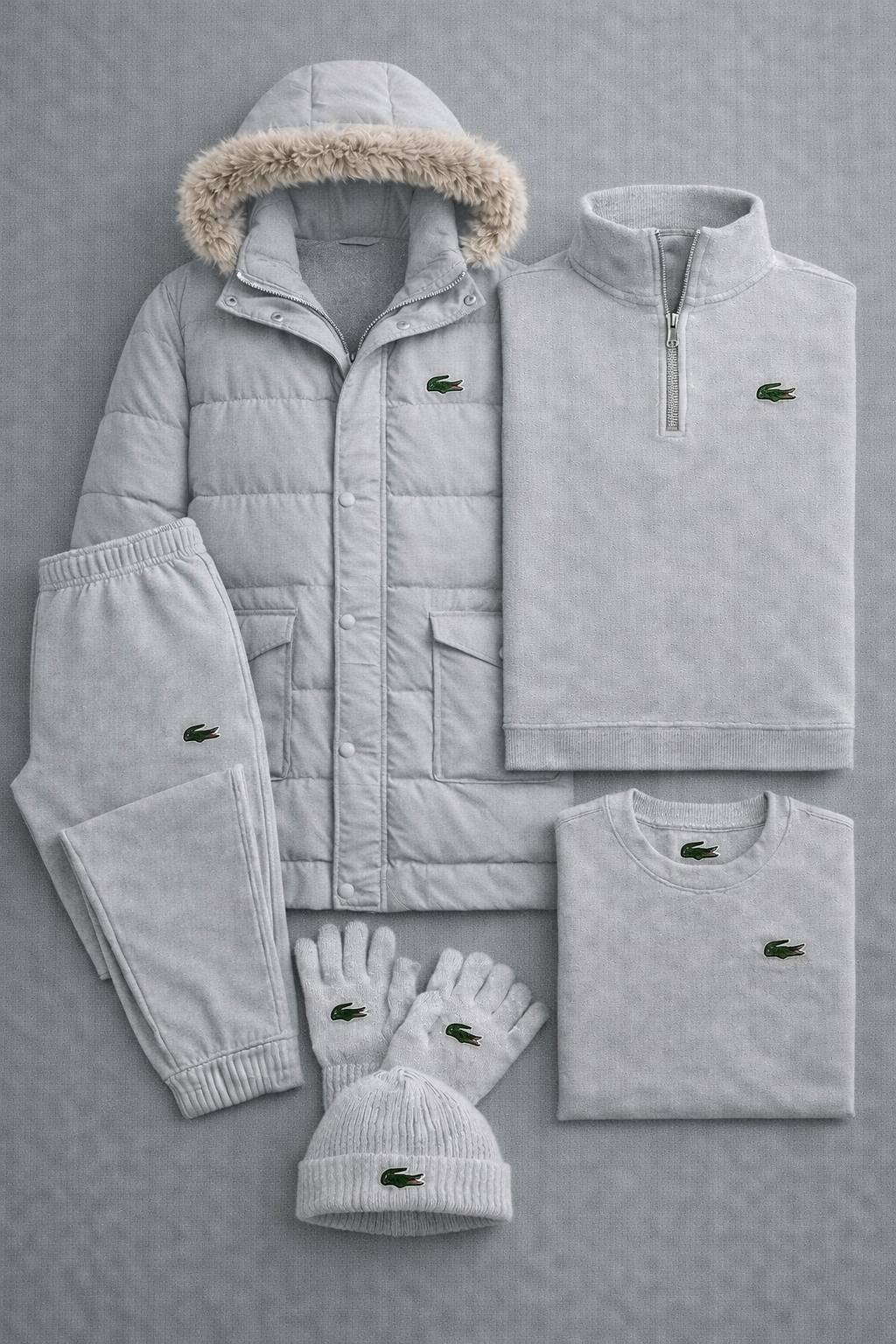 Winter Essential 5-Piece Set – Puffer Jacket & Fleece Collection